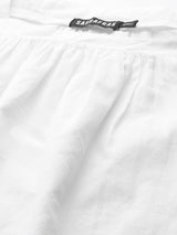 Women's White Casual Regular Fit Solid Sleeveless Top
