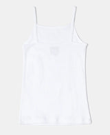 Girl's White Pure Cotton Camisole