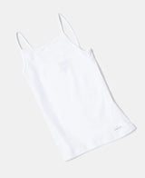 Girl's White Pure Cotton Camisole