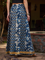 Women's Navy Casual Fit & Flared Skirt