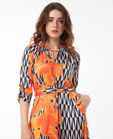 Women's Black Casual Three Quarter Sleeves Dress