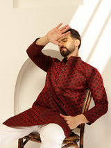 Men's Multicolor Full Sleeves Straight Kurta