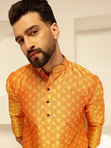 Men's Multicolor Full Sleeves Straight Kurta