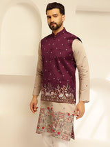 Men's Multicolor Embroidered Nehru Jacket