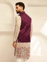 Men's Multicolor Embroidered Nehru Jacket