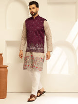 Men's Multicolor Embroidered Nehru Jacket