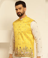 Men's Multicolor Embroidered Nehru Jacket