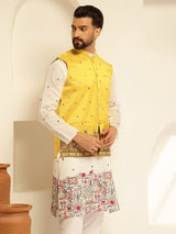 Men's Multicolor Embroidered Nehru Jacket