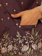 Men's Multicolor Embroidered Nehru Jacket