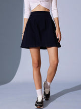 Women's Woven Design A-Line Mini Skirt