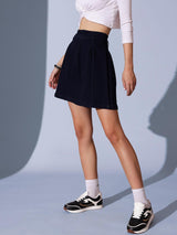 Women's Woven Design A-Line Mini Skirt