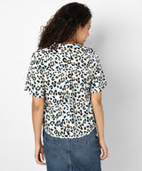 Women's Multicolour Abstract Cheetah Shirt