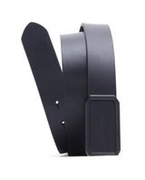 Men's Snape Black Genuine Leather Non-Reversible Smooth Grain Belt