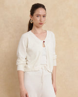 Women's Beige Casual Solid Full Sleeves Shrugs