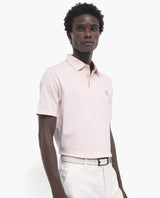 Men's Pink Casual Regular Fit Solid Half Sleeves Polo Tshirt