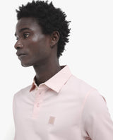 Men's Pink Casual Regular Fit Solid Half Sleeves Polo Tshirt