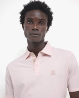 Men's Pink Casual Regular Fit Solid Half Sleeves Polo Tshirt