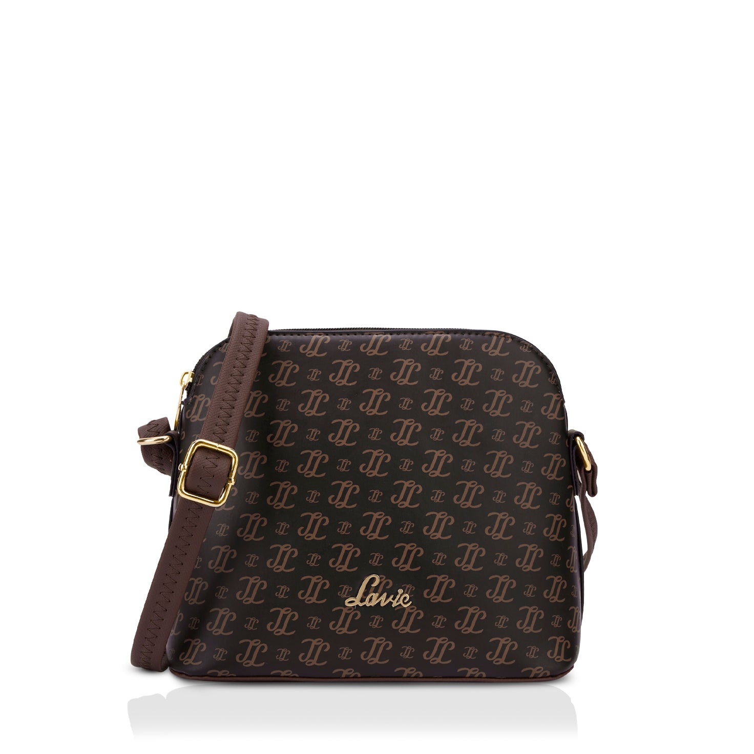 Women's Brown Casual Printed Sling Bag