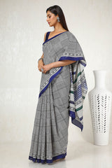 Women's Multicolor Art Silk Geometric Print Saree