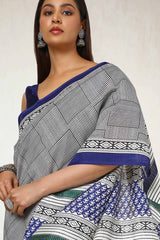 Women's Multicolor Art Silk Geometric Print Saree