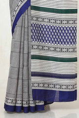 Women's Multicolor Art Silk Geometric Print Saree