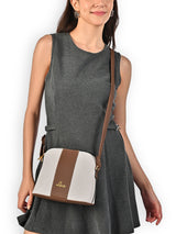 Women's Off White Casual Colorblocked Sling Bag