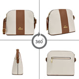 Women's Off White Casual Colorblocked Sling Bag