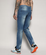 Men's Tapered Medium-Wash Denim Jeans