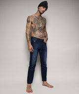 Men's Blue Cinched Hem Jeans
