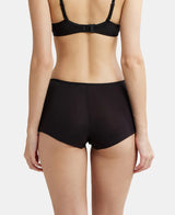 Women's Black Cotton Stretch Panty
