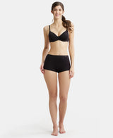Women's Black Cotton Stretch Panty