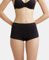 Women's Black Cotton Stretch Panty