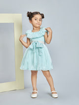 Girls Green Party Dress