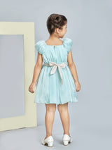 Girls Green Party Dress