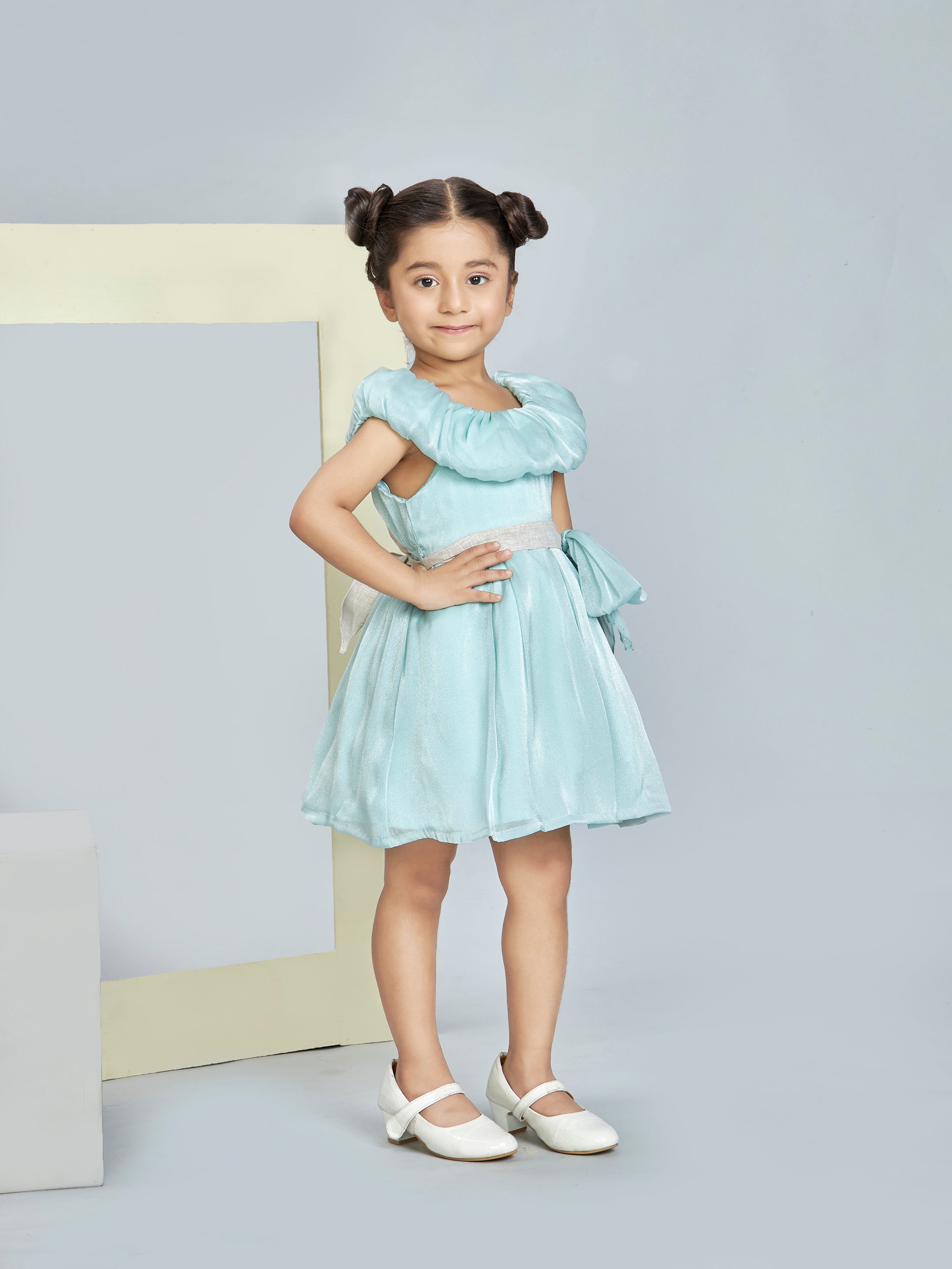 Girls Green Party Dress