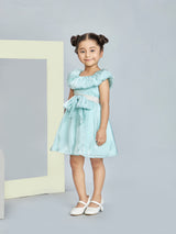 Girls Green Party Dress