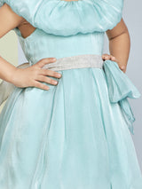 Girls Green Party Dress