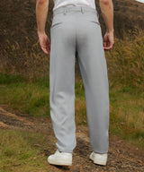 Men's Cloud Grey Tailored Linen-Blend Trouser