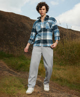 Men's Cloud Grey Tailored Linen-Blend Trouser