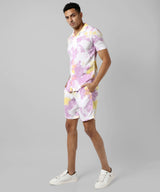 Men's Multicolor Casual Half Sleeve Co-ords Set