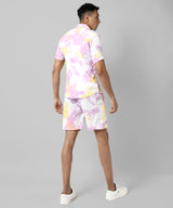 Men's Multicolor Casual Half Sleeve Co-ords Set