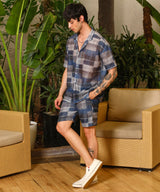 Men's Multicolor Casual Half Sleeve Co-ords Set