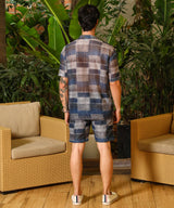 Men's Multicolor Casual Half Sleeve Co-ords Set