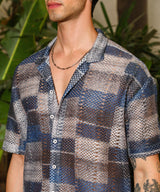 Men's Multicolor Casual Half Sleeve Co-ords Set
