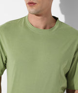 Men's Green Casual Half Sleeve Co-ords Set