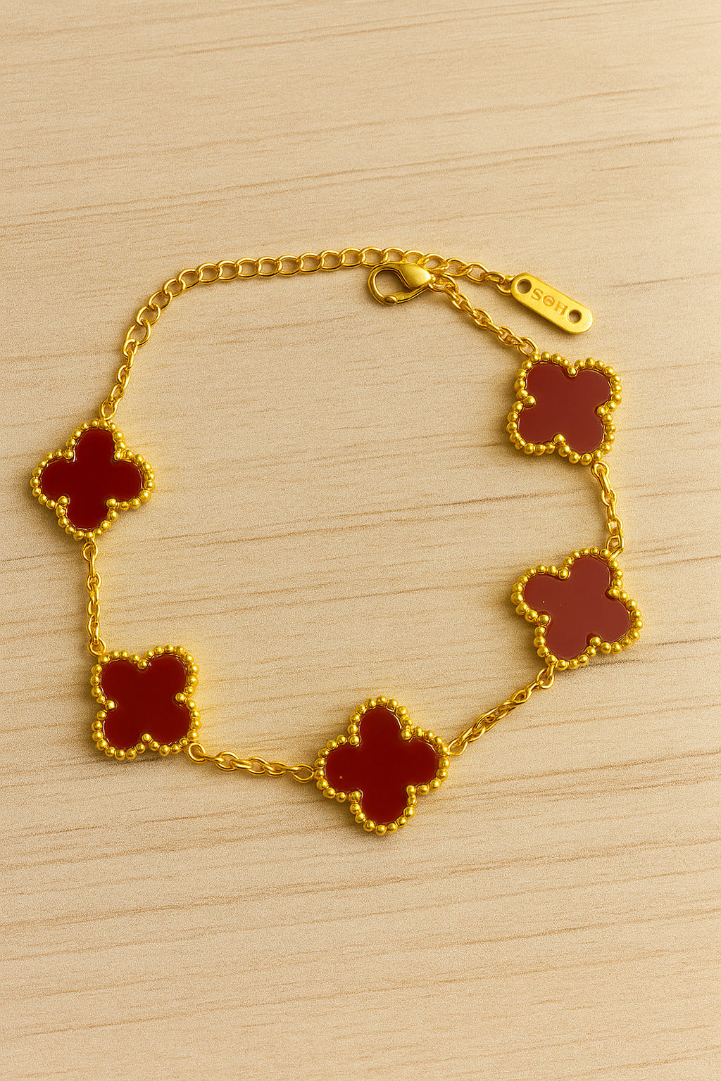 Women's Maroon Casual Bracelet