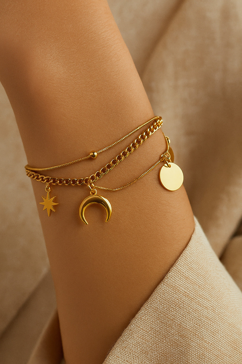 Women's Gold Casual Bracelet
