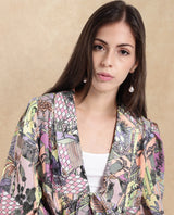 Women's Multicolor Casual Full Sleeves Top