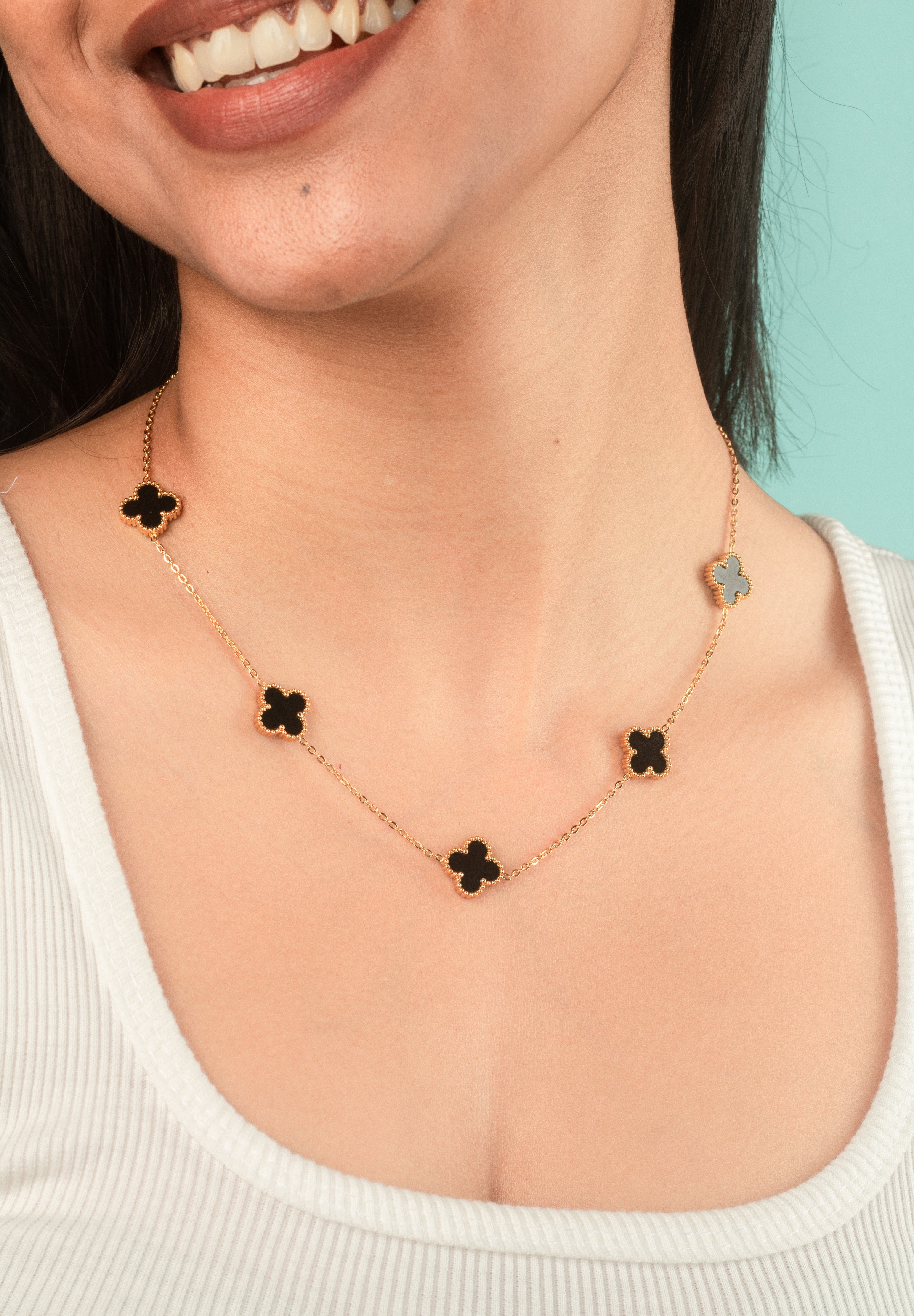 Women's Black Casual Chain
