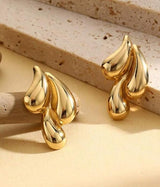 Women's Gold Casual Earrings